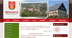 Desktop Screenshot of obecdepoltovice.cz