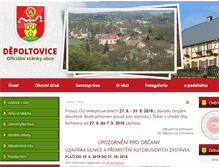 Tablet Screenshot of obecdepoltovice.cz